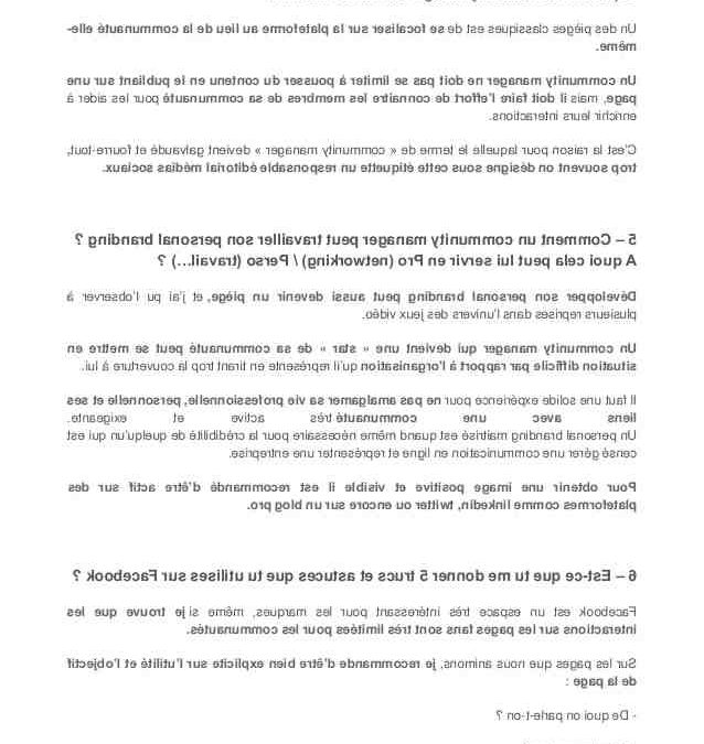 C’est quoi un bon community manager ?